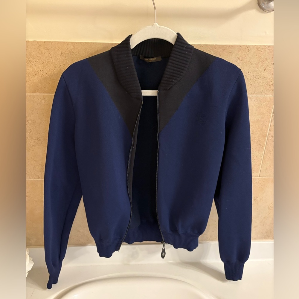 Blue/Black Louis Vuitton Zip-Up Bluson (NWOT, Unisex)